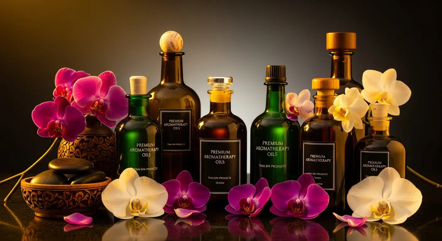 Luxury spa oils and aromatherapy